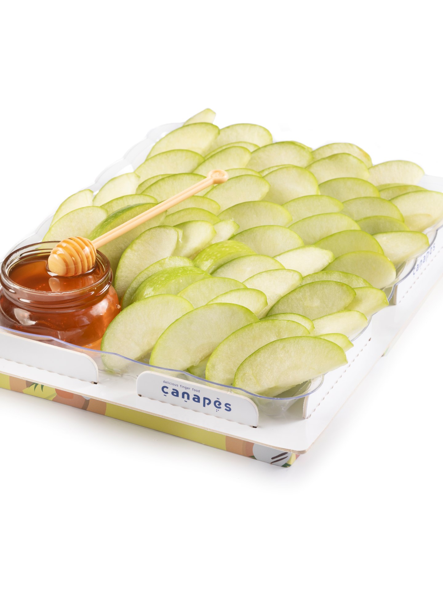 מגש פלחי תפוחי עץ בדבש